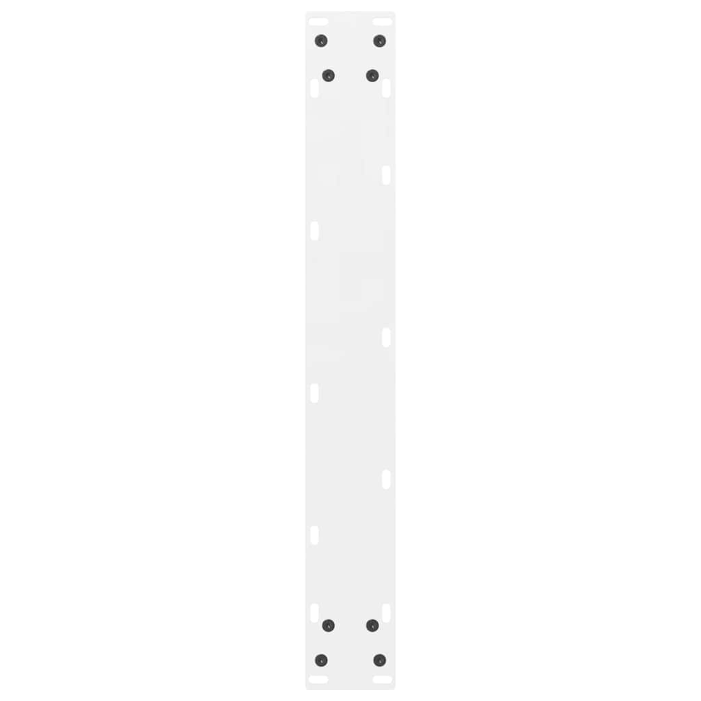 Pieds de table de bar Blanc 2 pièces 60 x (100-101) cm Acier - XIOS