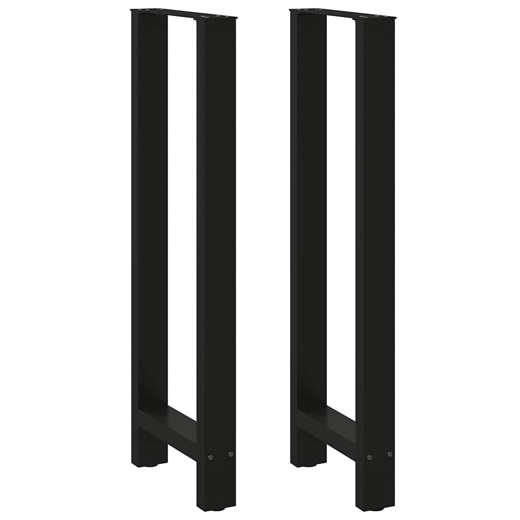 Pieds de table de bar Noir 2 pièces 40 x (110-111) cm Acier - XIOS
