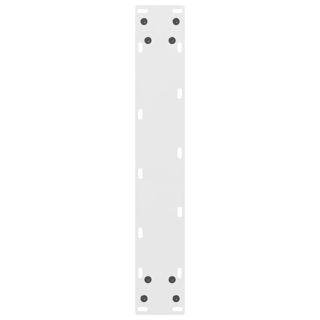 Pieds de table de bar Blanc 2 pièces 40 x (110-111) cm Acier - XIOS