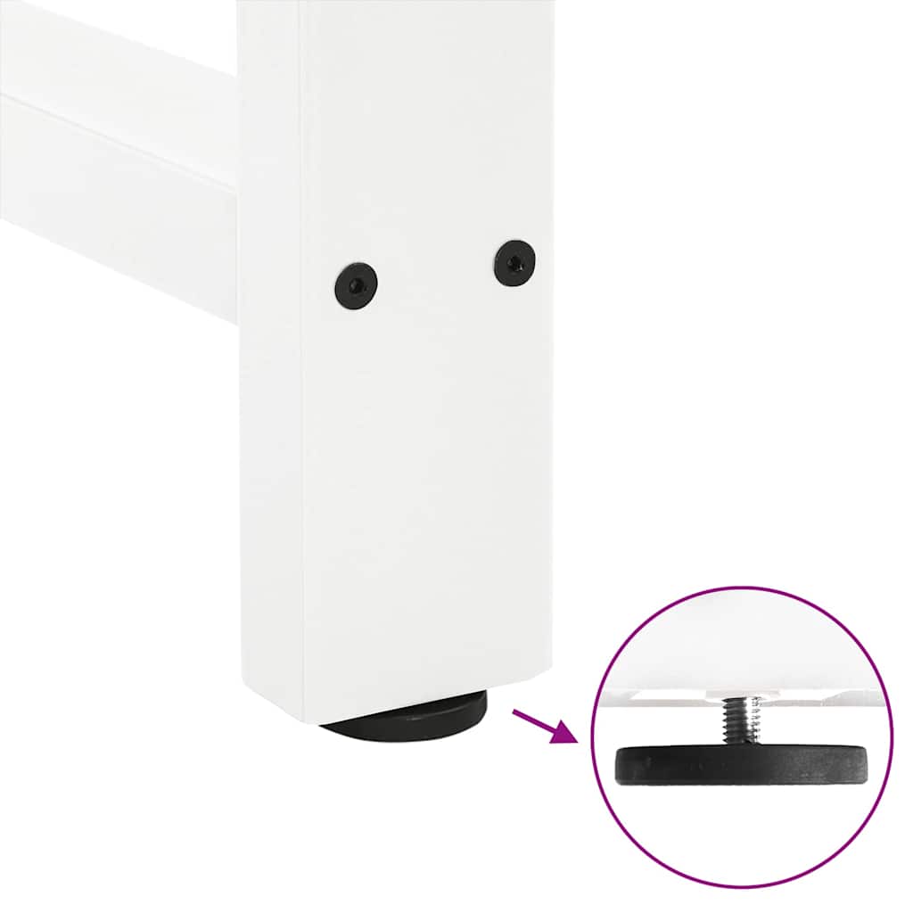 Pieds de table de bar Blanc 2 pièces 40 x (110-111) cm Acier - XIOS