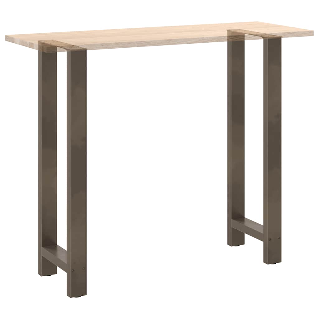 Pieds de table de bar en acier naturel 2 pièces 40 x (110-111) cm Acier - XIOS