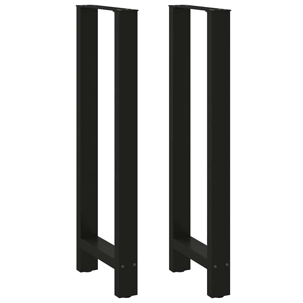 Pieds de table de bar Noir 2 pièces 50 x (110-111) cm Acier - XIOS