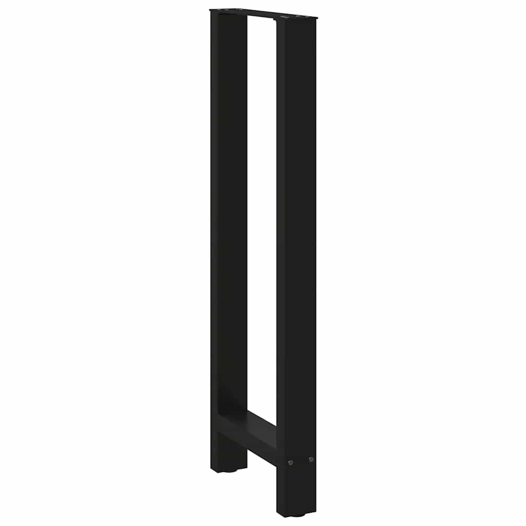 Pieds de table de bar Noir 2 pièces 50 x (110-111) cm Acier - XIOS