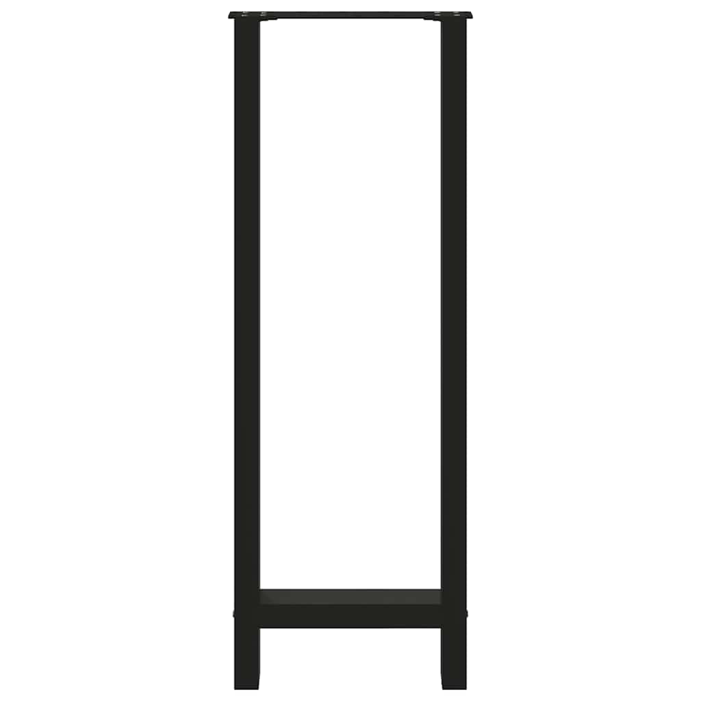 Pieds de table de bar Noir 2 pièces 50 x (110-111) cm Acier - XIOS