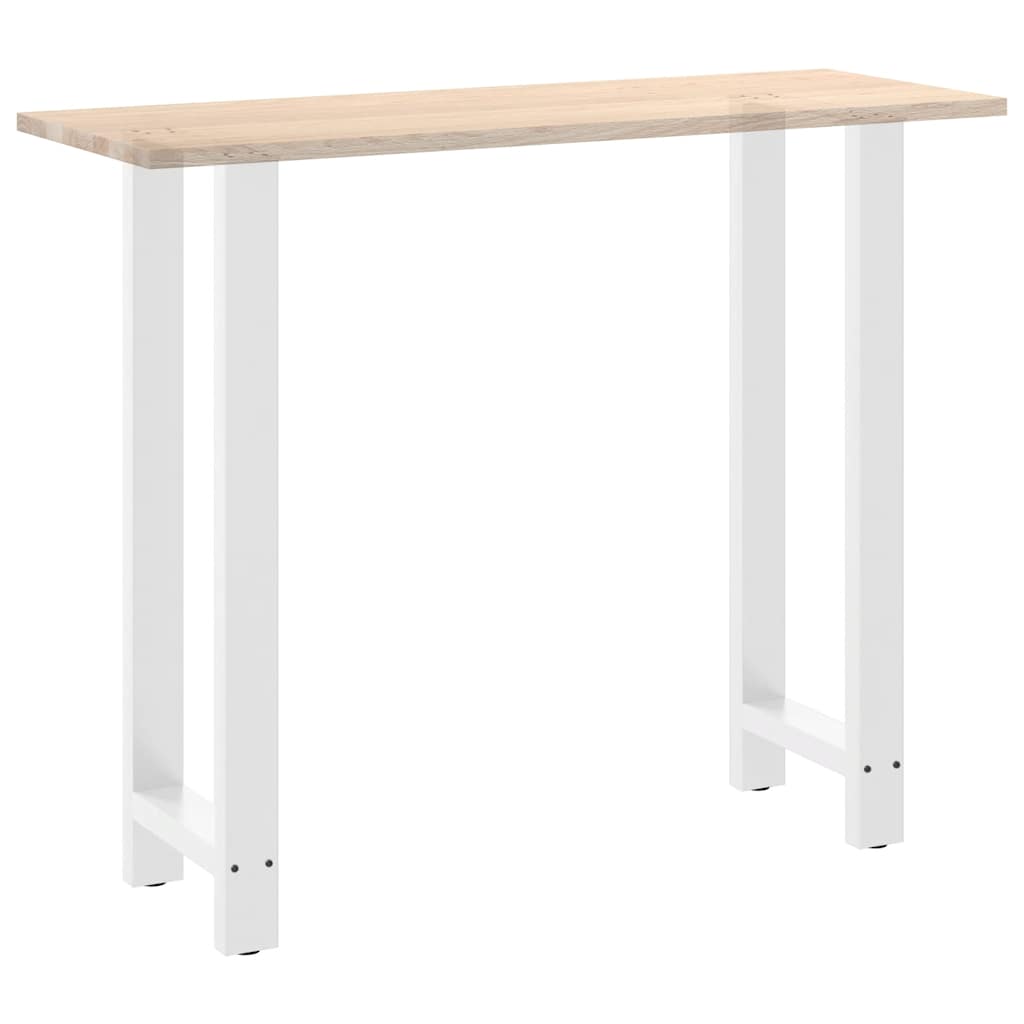 Pieds de table de bar Blanc 2 pièces 50 x (110-111) cm Acier - XIOS