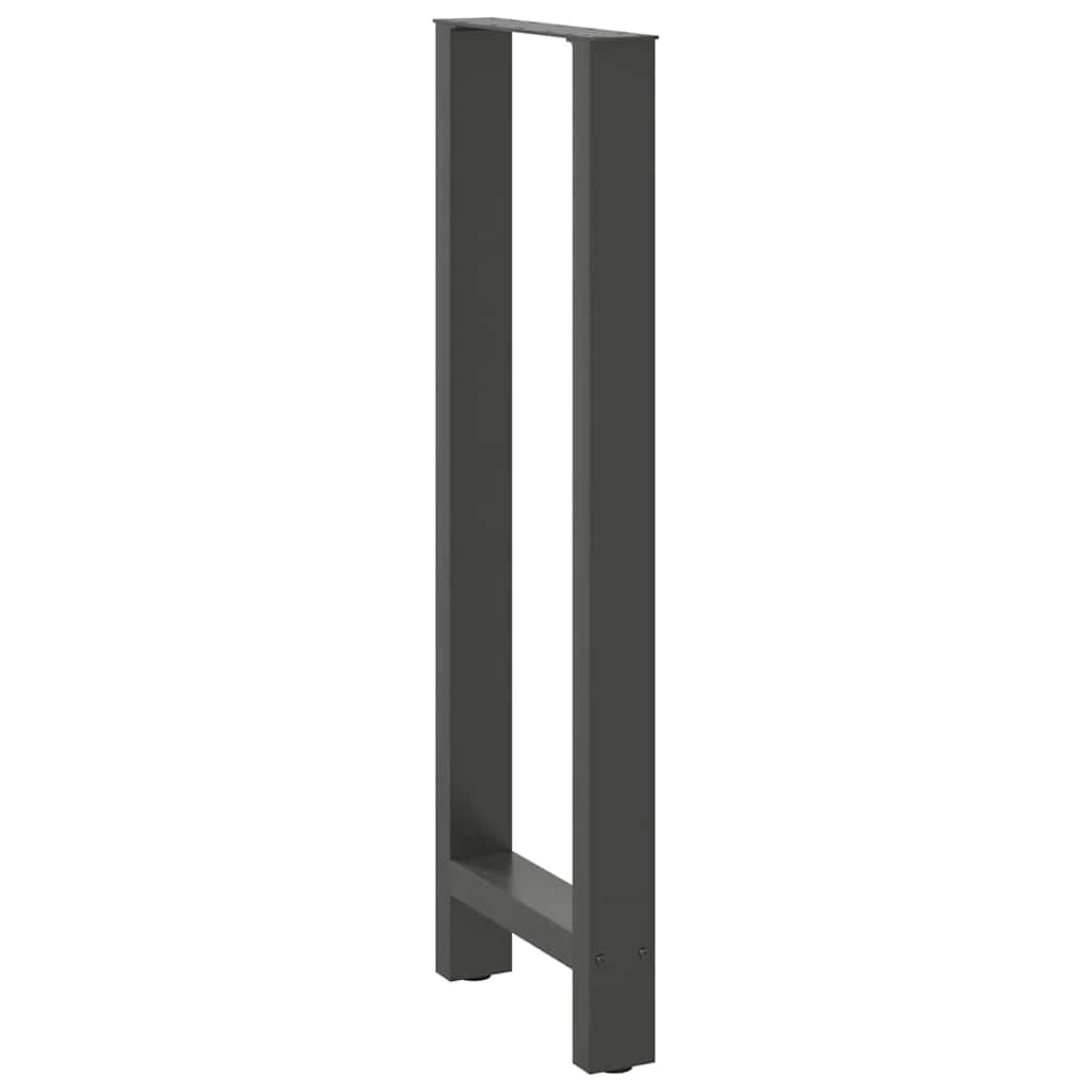 Pieds de table de bar Anthracite 2 pièces 50 x (110-111) cm Acier - XIOS