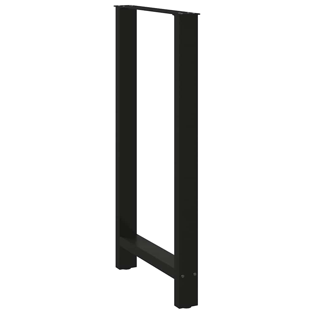 Pieds de table de bar Noir 2 pièces 60 x (110-111) cm Acier - XIOS