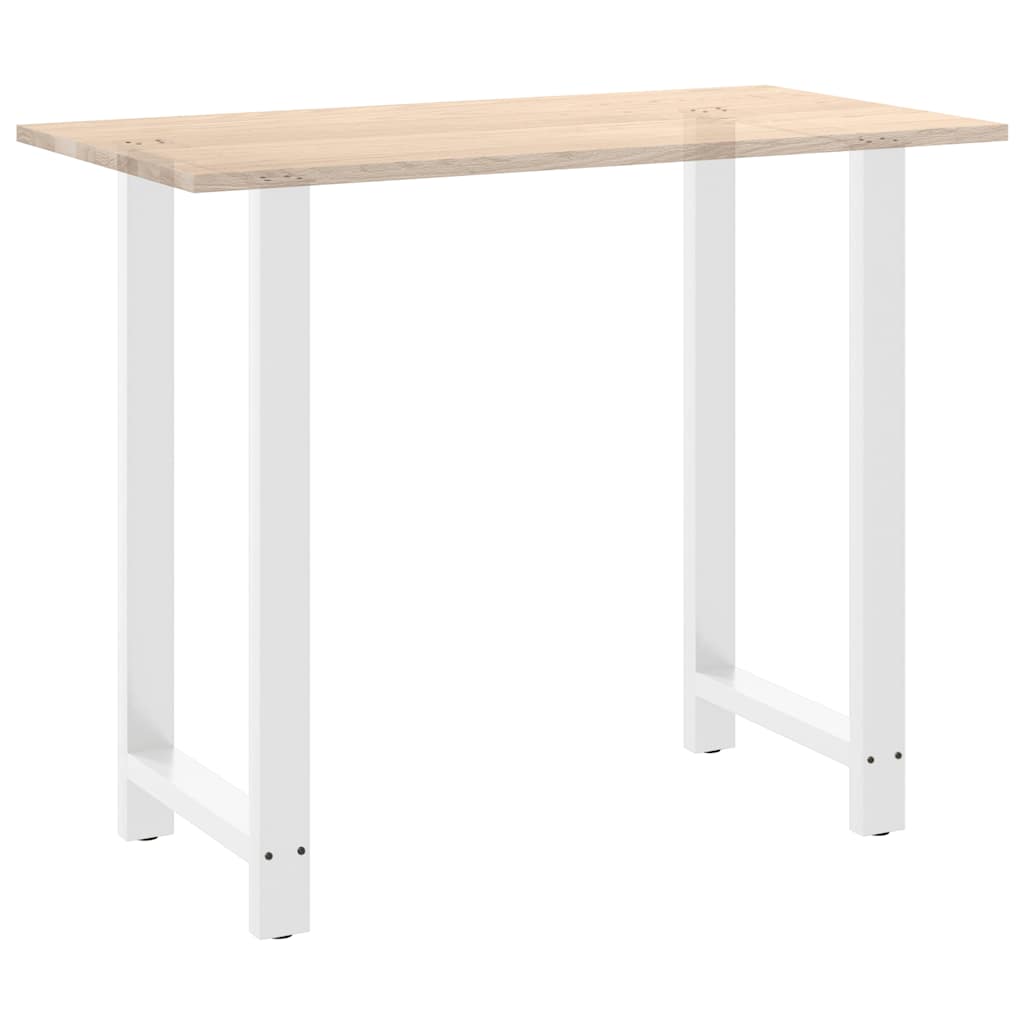 Pieds de table de bar Blanc 2 pièces 60 x (110-111) cm Acier - XIOS