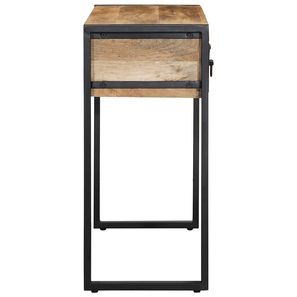 Table console 100x35x75 cm bois de manguier massif brut - XIOS