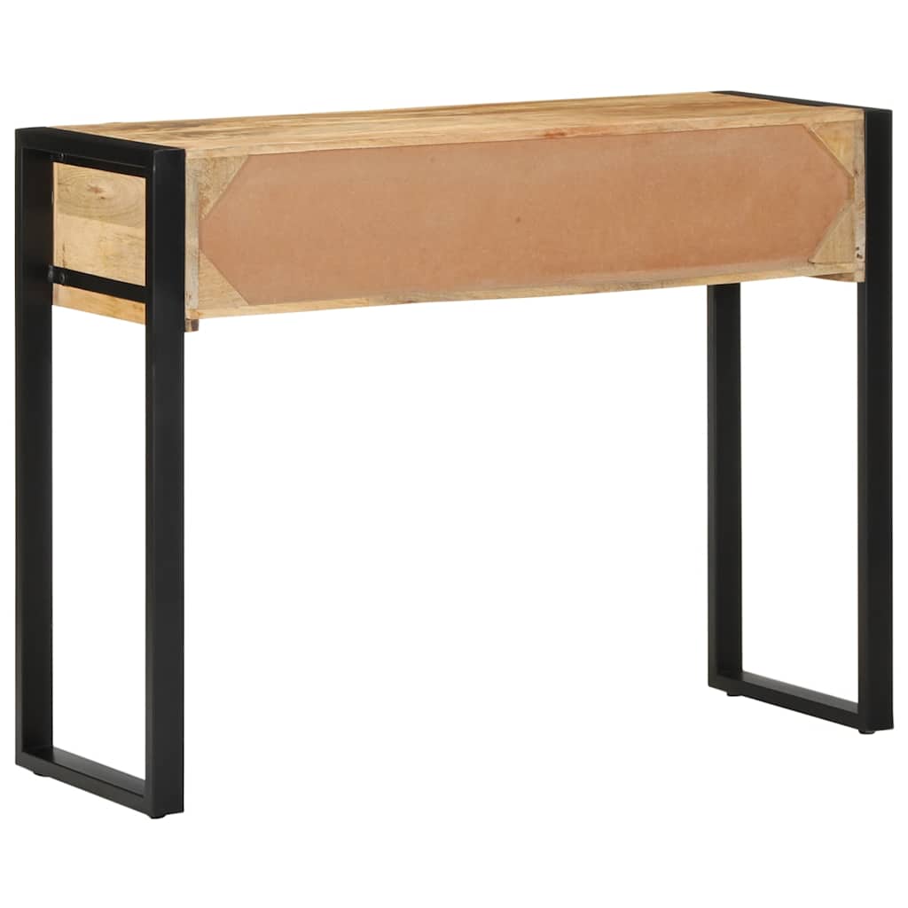 Table console 100x35x75 cm bois de manguier massif brut - XIOS