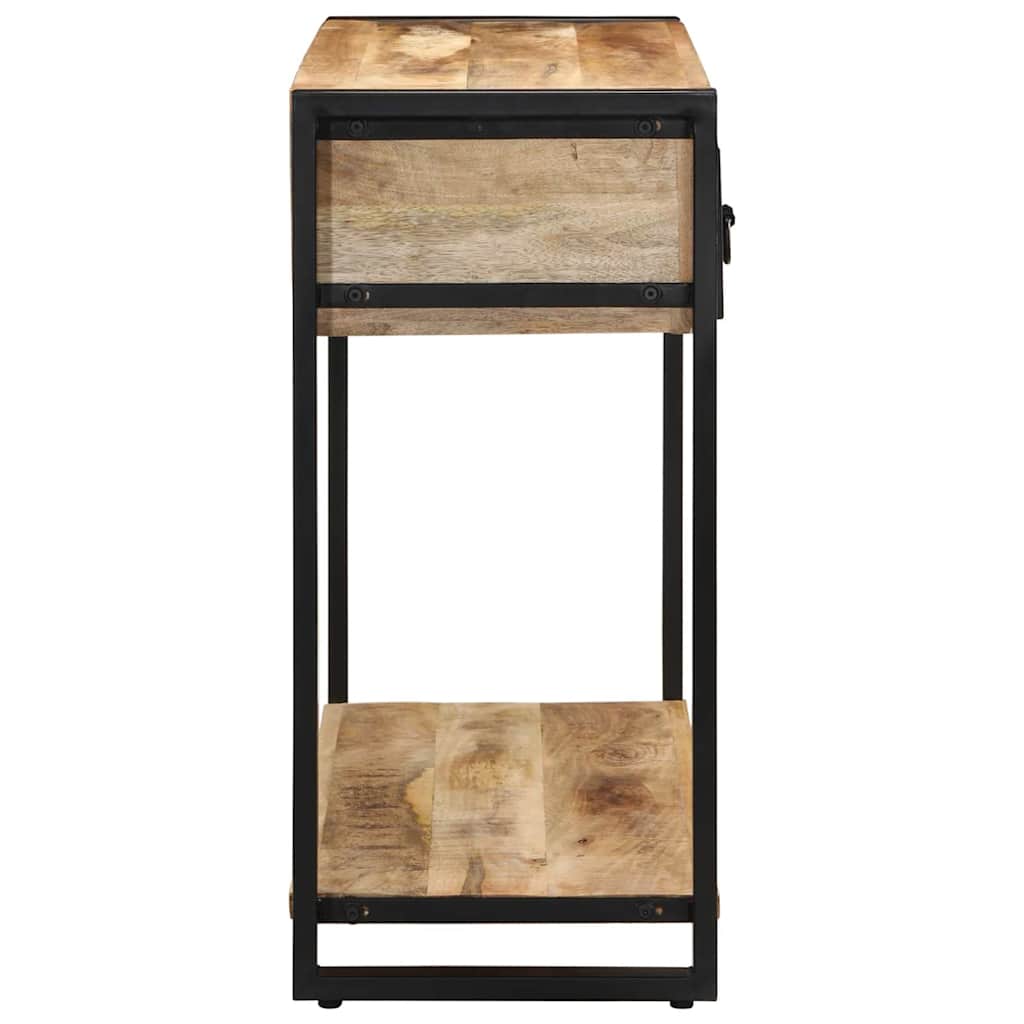 Table console 100x35x75 cm bois de manguier massif brut - XIOS