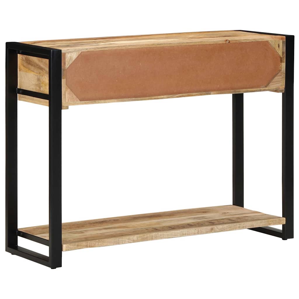 Table console 100x35x75 cm bois de manguier massif brut - XIOS
