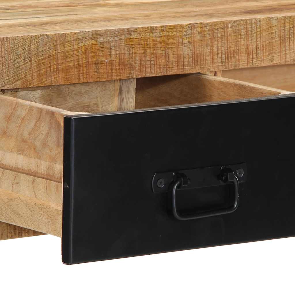 Table console 100x35x75 cm bois de manguier massif brut - XIOS