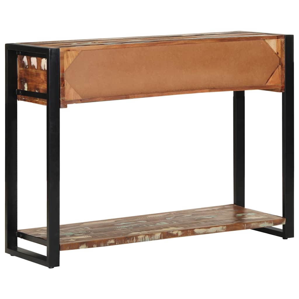 Table console multicolore 100x35x75 cm bois massif récupération - XIOS