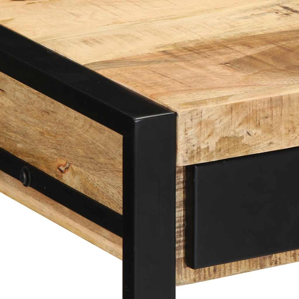 Bureau 100x50x75 cm bois de manguier brut massif - XIOS