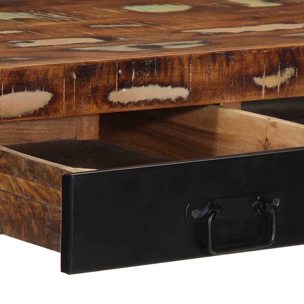 Bureau multicolore 100x50x75 cm bois massif de récupération - XIOS