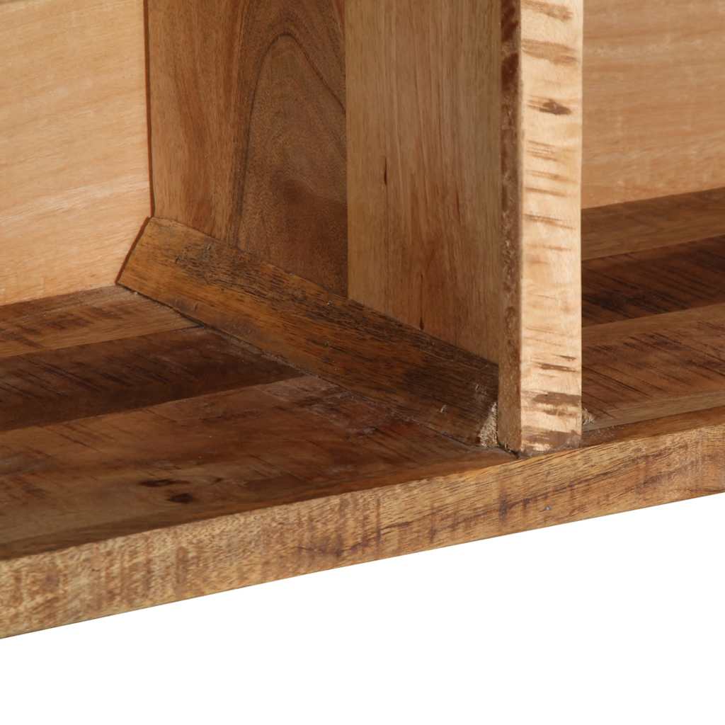 Meuble TV 80x30x25 cm bois massif de manguier brut - XIOS