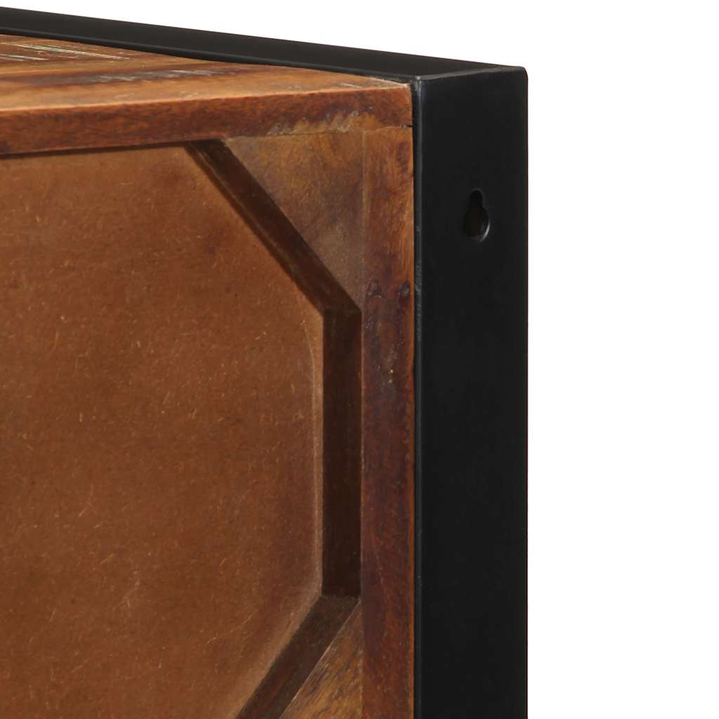 Table de chevet multicolore 40x35x40 cm bois de récupération - XIOS