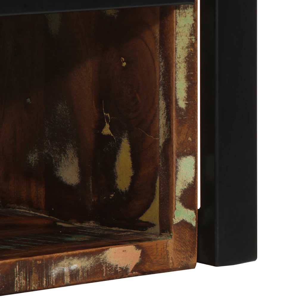 Table de chevet multicolore 40x35x40 cm bois de récupération - XIOS