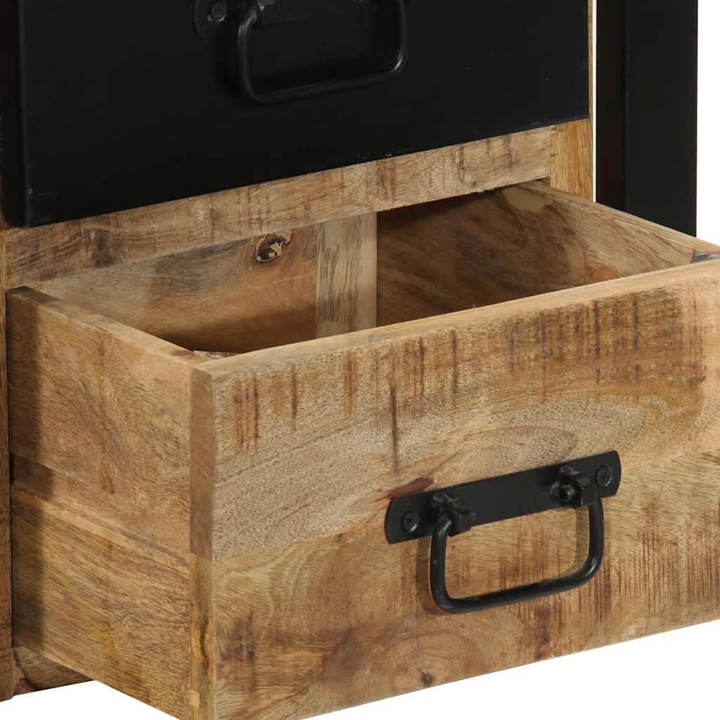 Tables de chevet 2 pcs 40x35x40 cm bois de manguier massif brut - XIOS