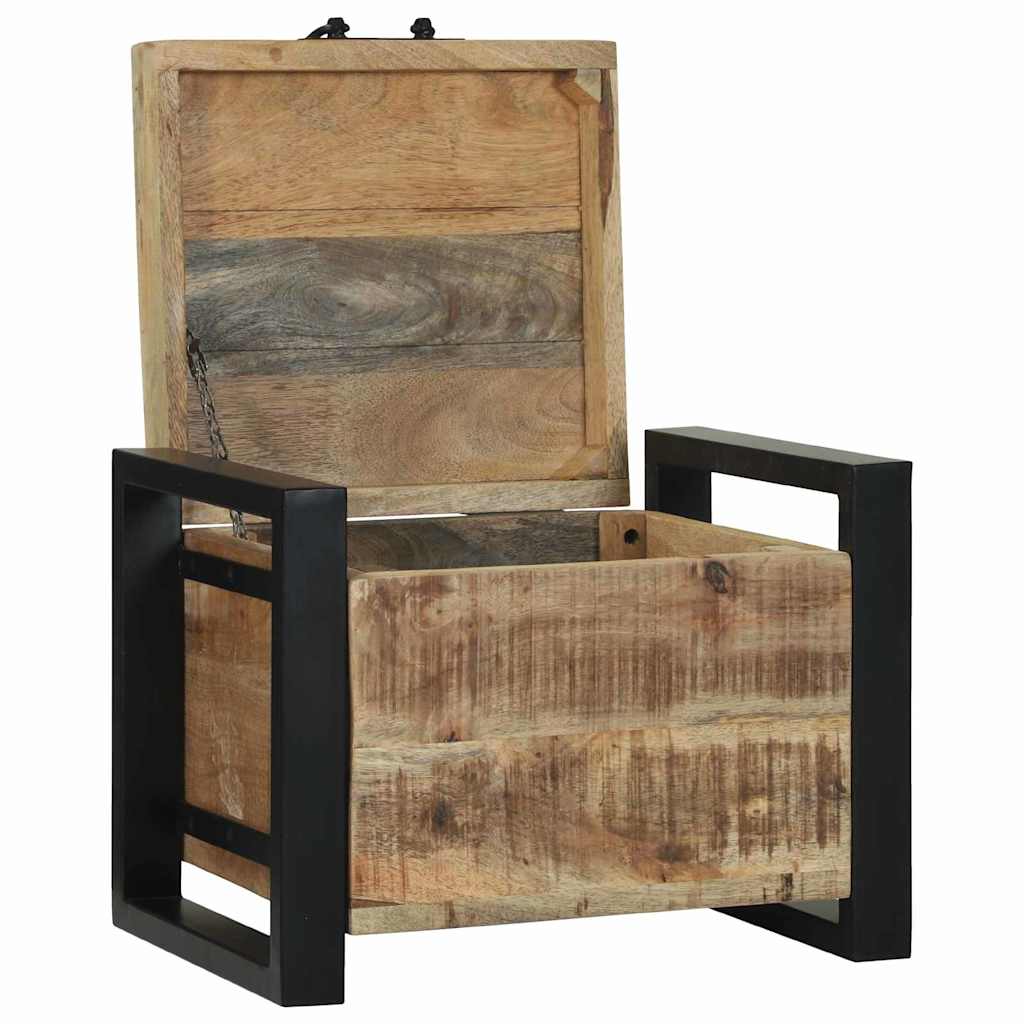Coffres de rangement 40 x 30 x 30 cm Bois de manguier massif - XIOS