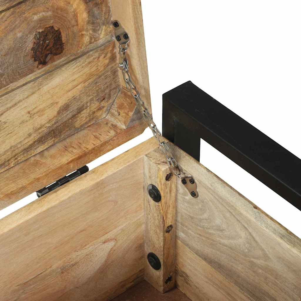 Coffres de rangement 80 x 30 x 30 cm Bois de manguier massif