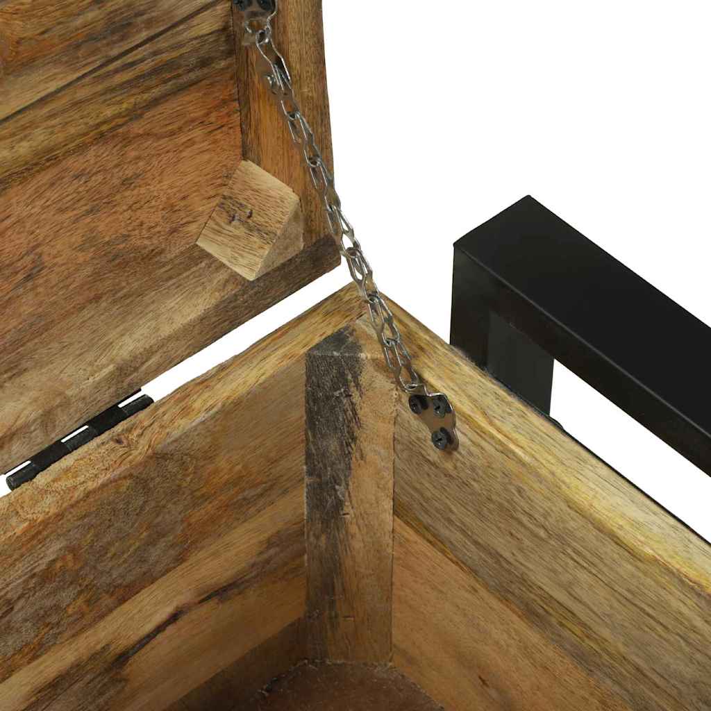 Boîte de rangement avec stockage Marron Bois de manguier massif
