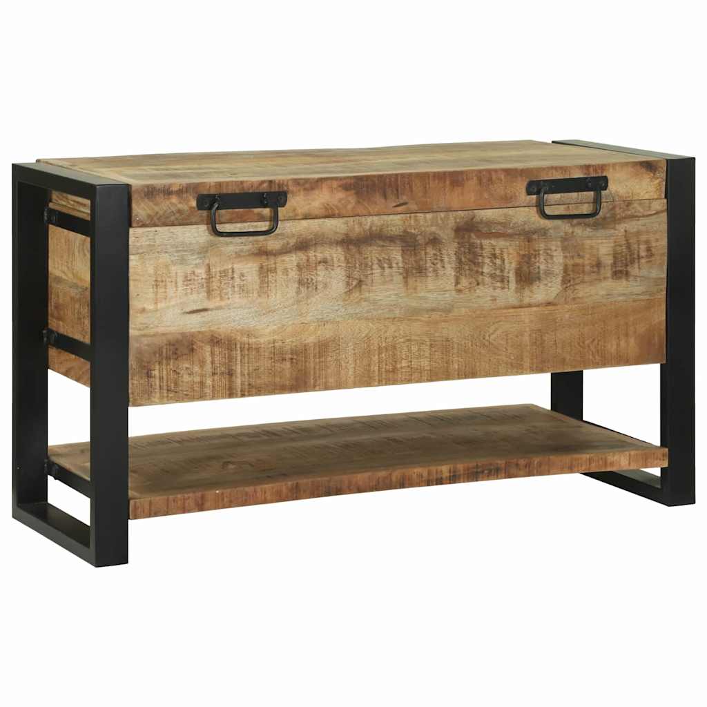 Boîte de rangement avec stockage Marron Bois de manguier massif