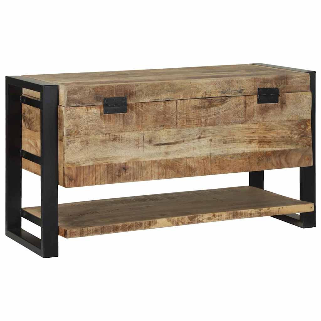 Boîte de rangement avec stockage Marron Bois de manguier massif