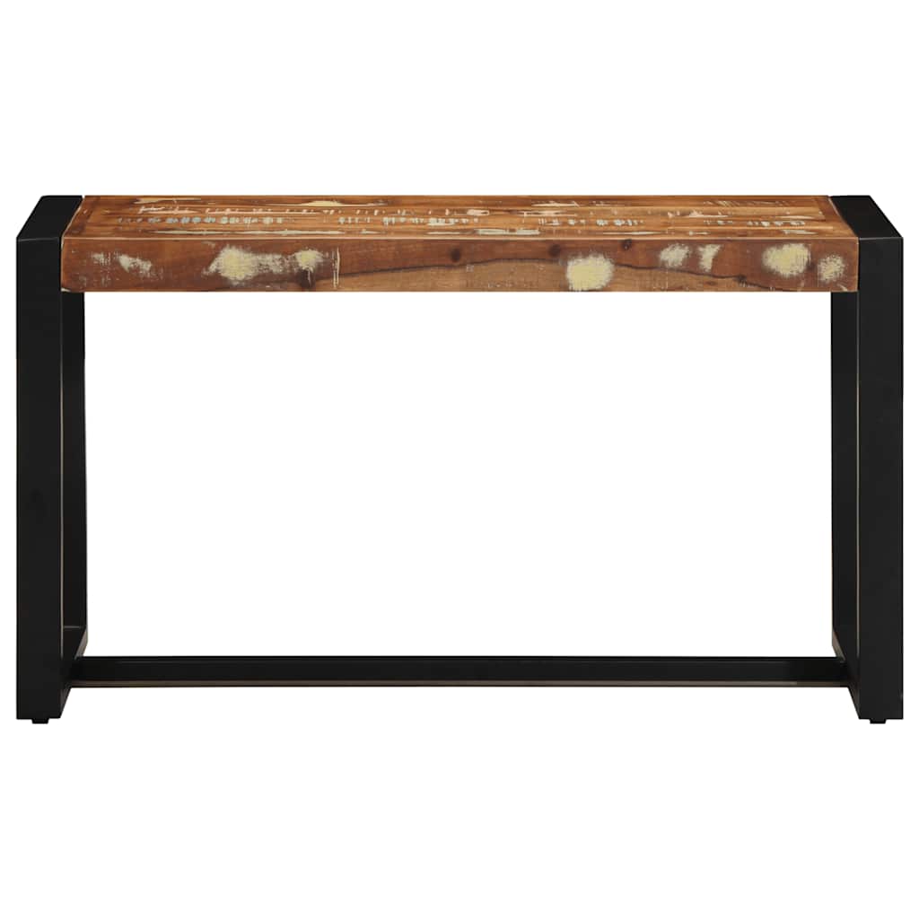Banc multicolore 80x35x45 cm bois massif récupération - XIOS