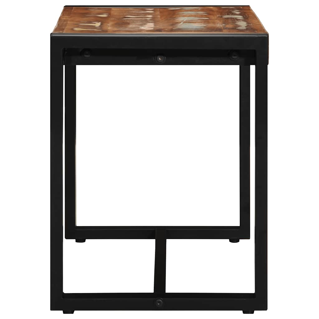 Banc multicolore 80x35x45 cm bois massif récupération - XIOS