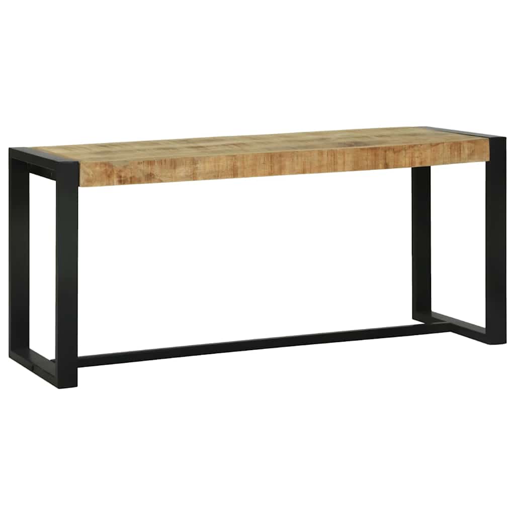 Banc Marron 100 x 35 x 45 cm Bois de manguier massif - XIOS