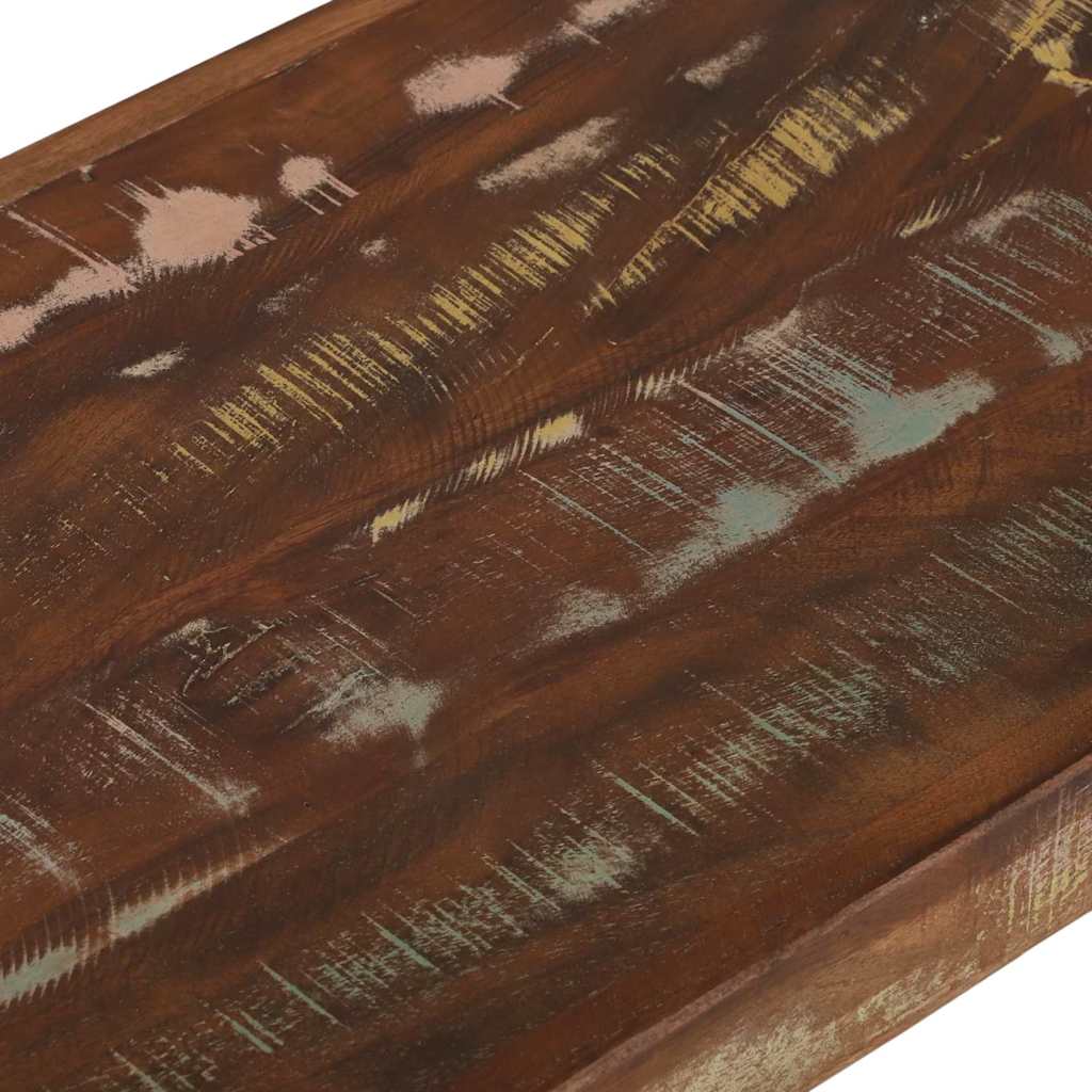 Banc Multicolore 100 x 35 x 45 cm Bois massif de récupération - XIOS