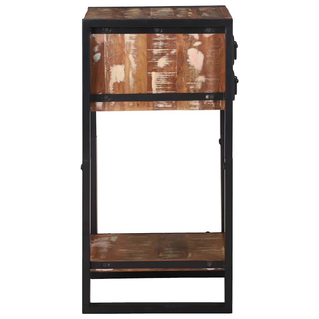 Table d'appoint avec tiroir Multicolore Bois récupéré massif - XIOS