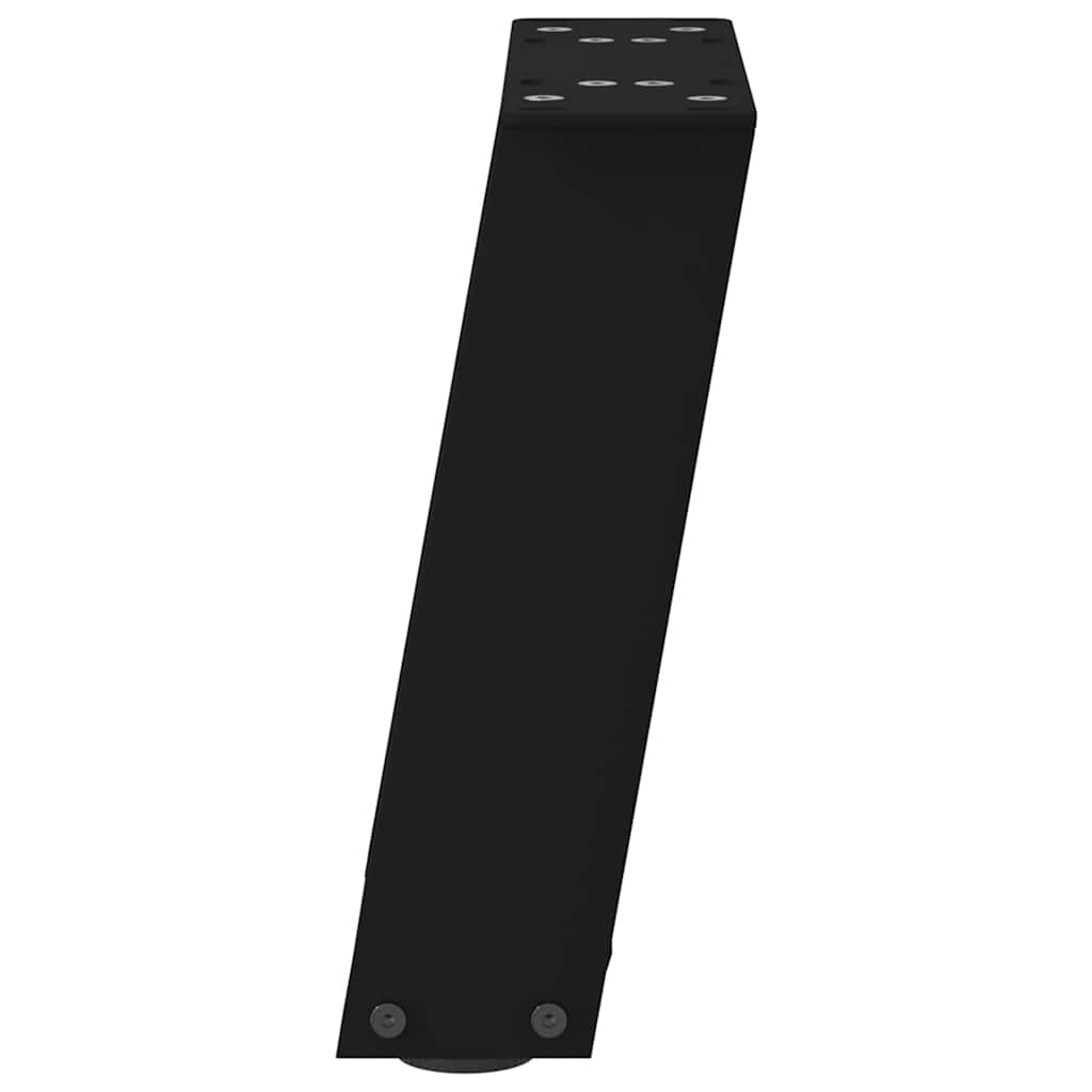 Pieds de table basse en U 2 pièces Noir 30 x (30-31) cm Acier - XIOS