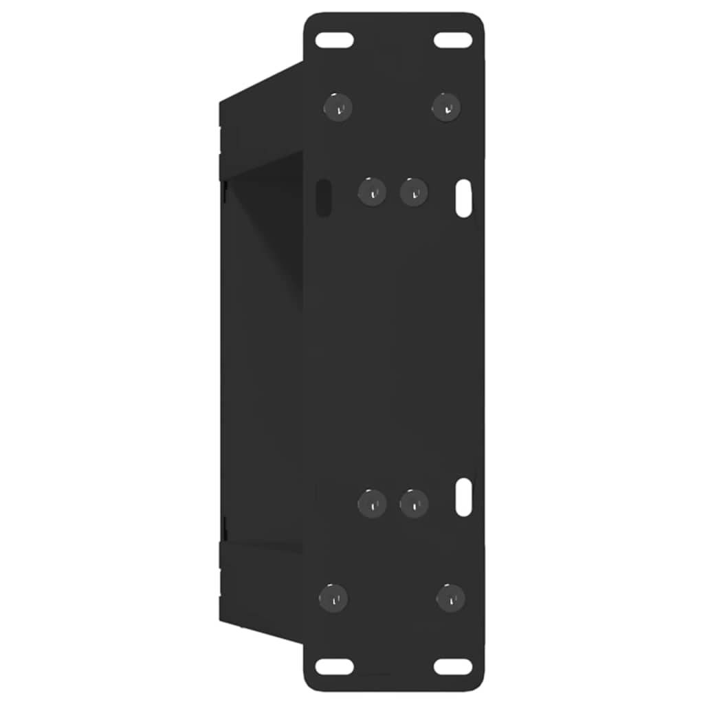 Pieds de table basse en U 2 pièces Noir 30 x (30-31) cm Acier - XIOS