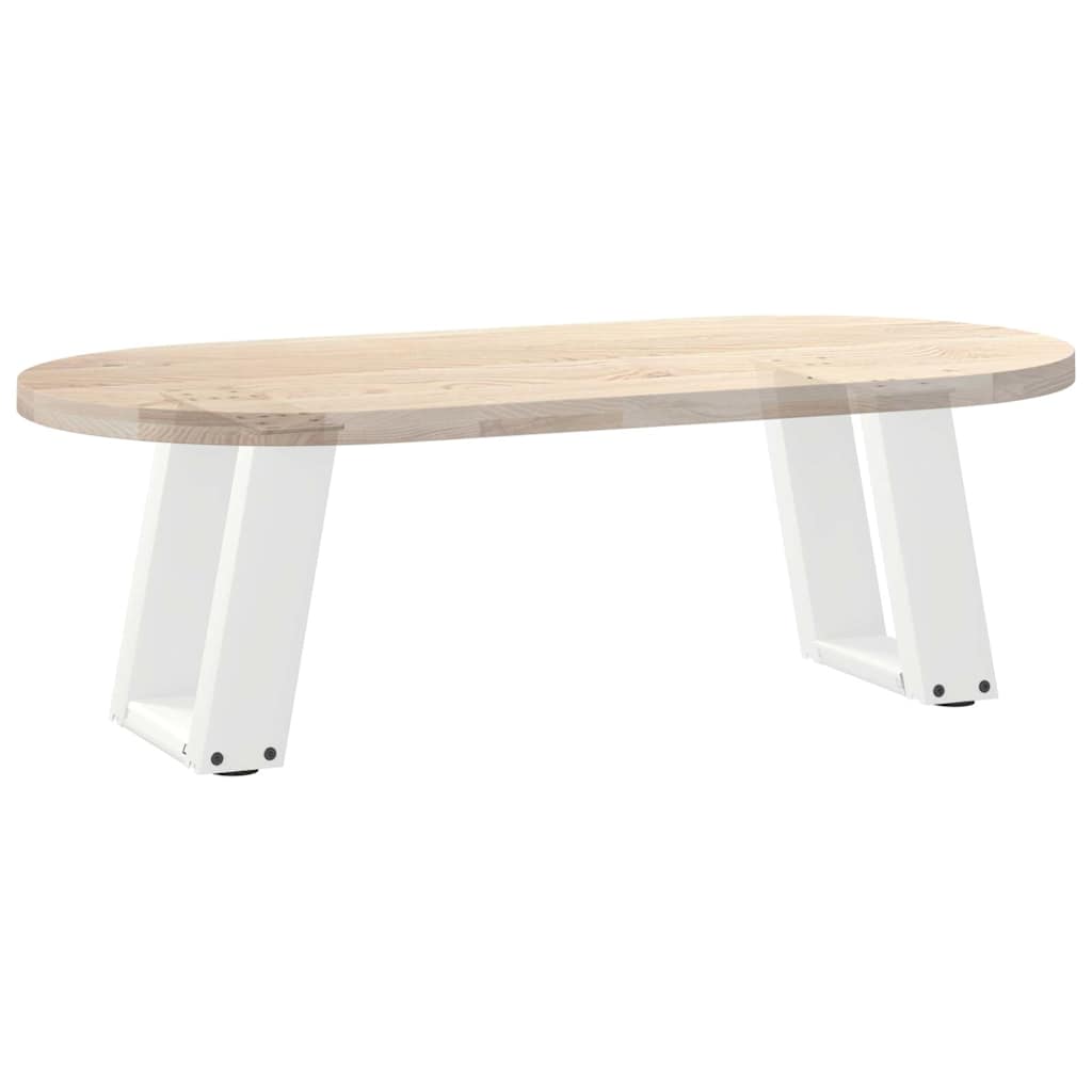 Pieds de table basse en U 2 pièces Blanc 30 x (30-31) cm Acier - XIOS