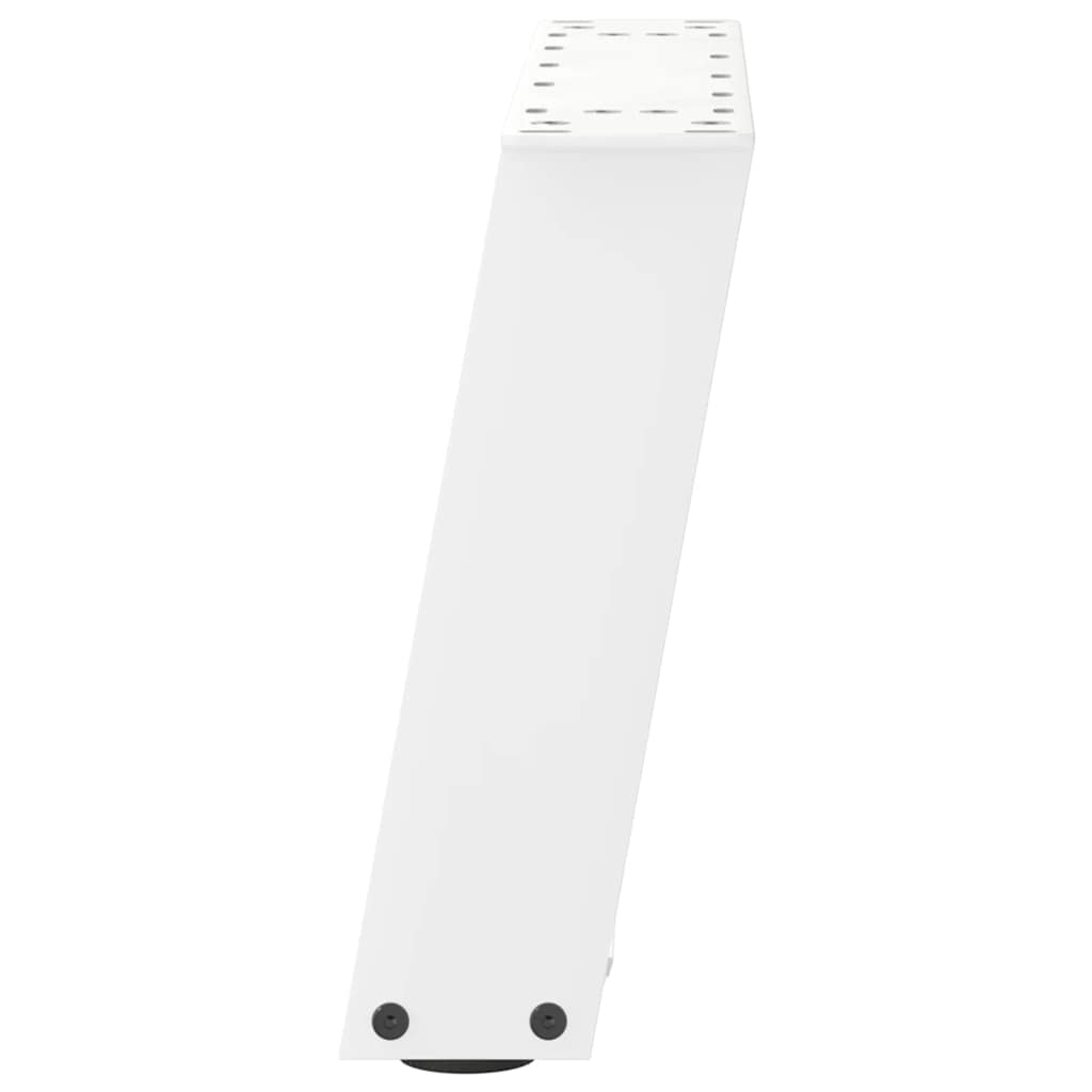 Pieds de table basse en U 2 pièces Blanc 40 x (30-31) cm Acier - XIOS