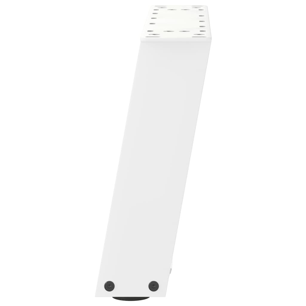 Pieds de table basse en U, 2 pièces, blanc, 50 x (30-31) cm, acier - XIOS