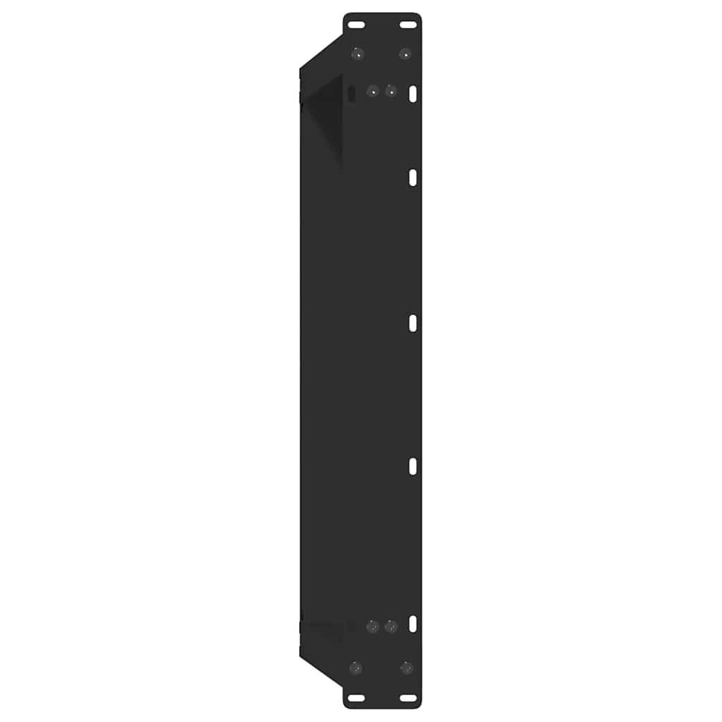 Pieds de table basse en U, 2 pièces, noir, 60 x (30-31) cm, acier - XIOS