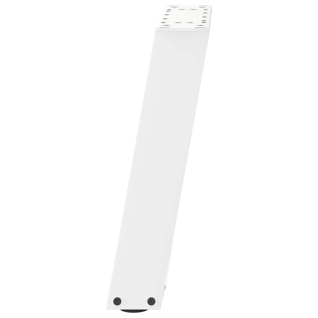 Pieds de table basse en U 2 pièces Blanc 38 x (42-43) cm Acier - XIOS