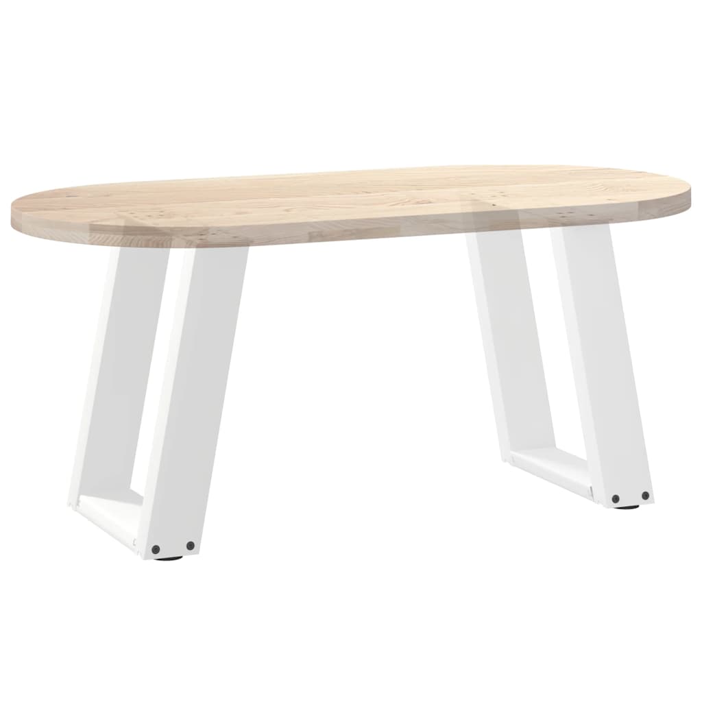Pieds de table basse en U 2 pièces Blanc 38 x (42-43) cm Acier - XIOS