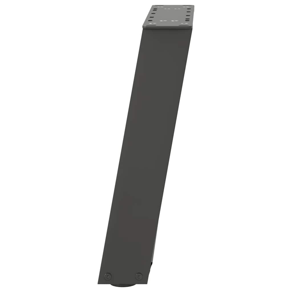 Pieds de table basse en U 2 pièces Anthracite 38 x (42-43) cm Acier - XIOS