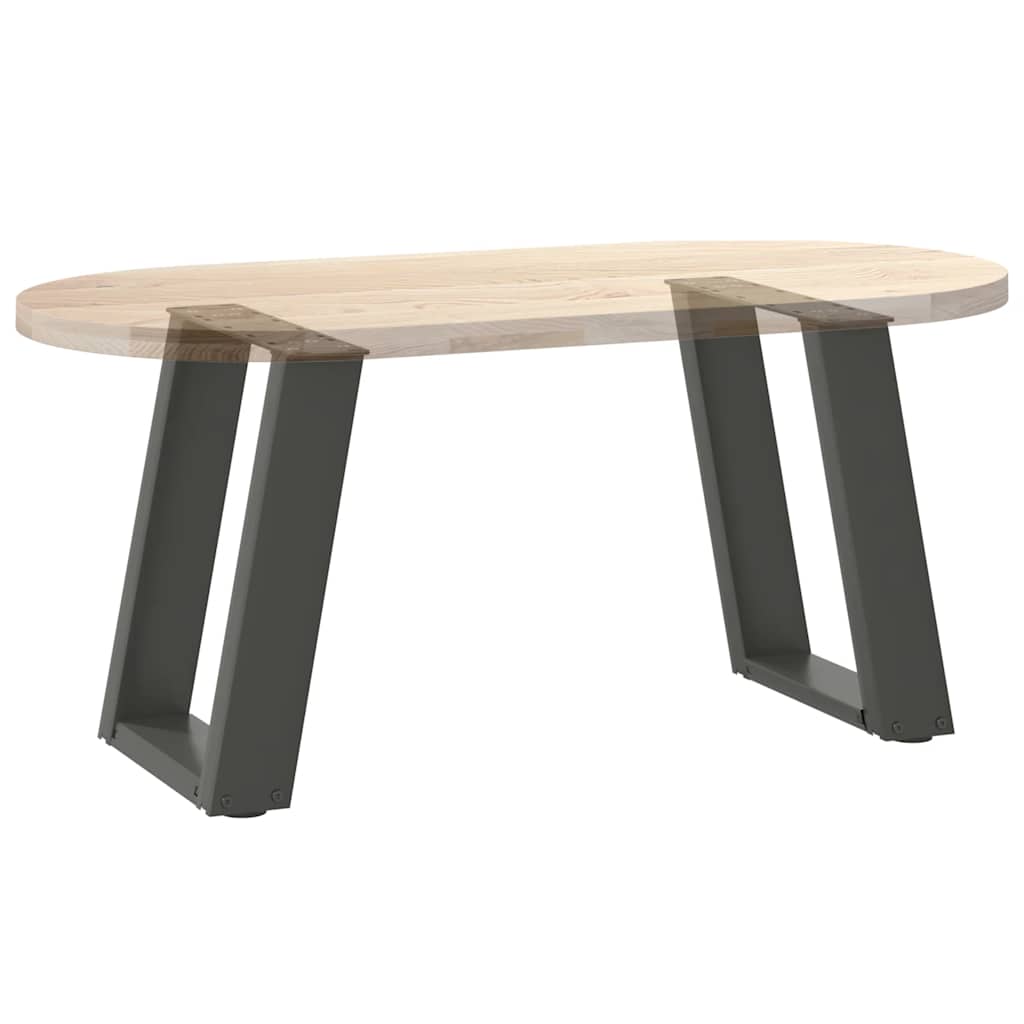 Pieds de table basse en U 2 pièces Anthracite 38 x (42-43) cm Acier - XIOS