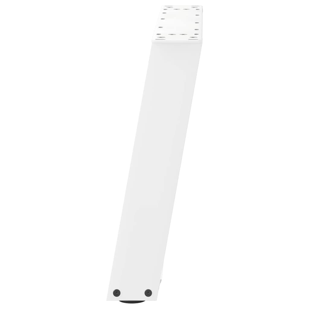 Pieds de table basse en U, 2 pièces, blanc, 50 x (42-43) cm, acier - XIOS