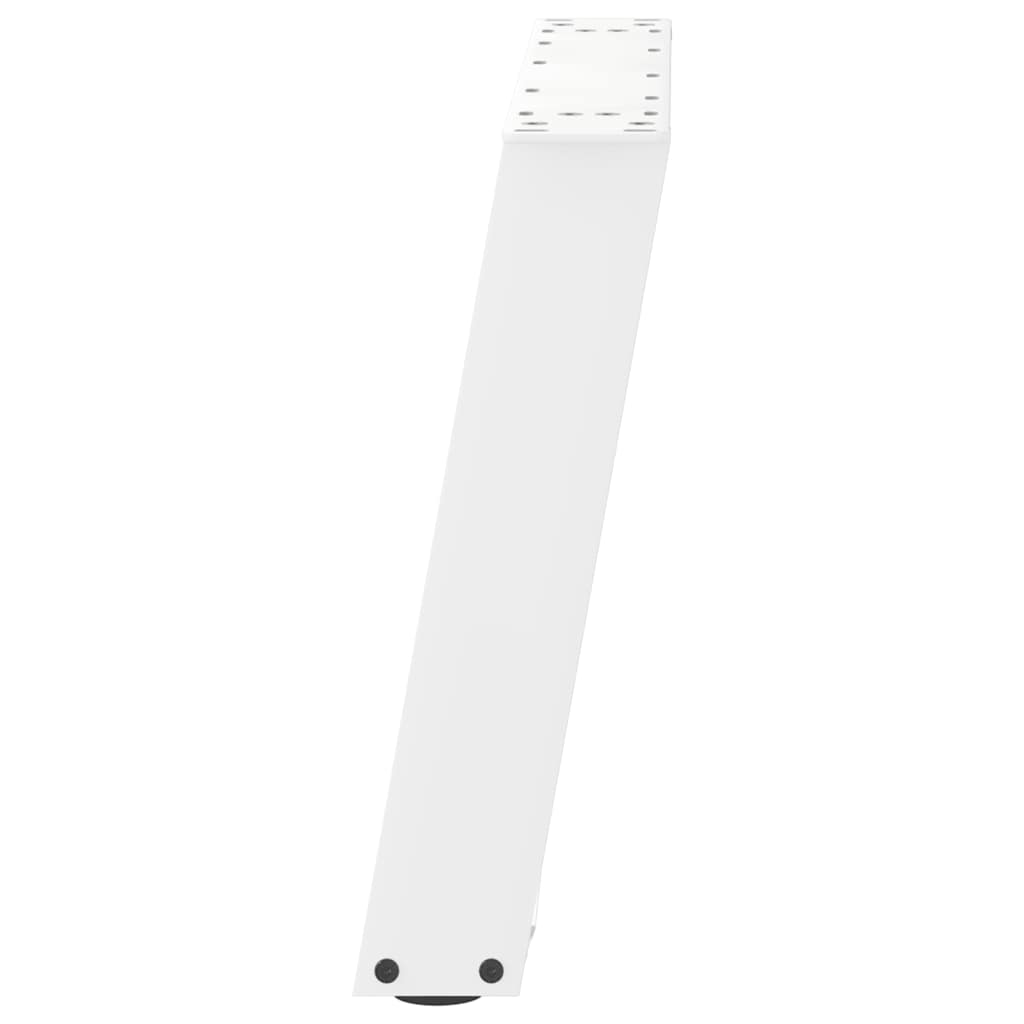 Pieds de table basse en U 2 pièces Blanc 60 x (42-43) cm Acier - XIOS
