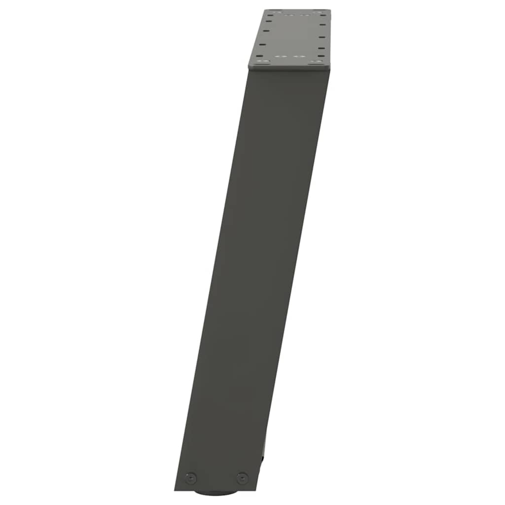 Pieds de table basse en U 2 pièces Anthracite 70 x (42-43) cm Acier - XIOS
