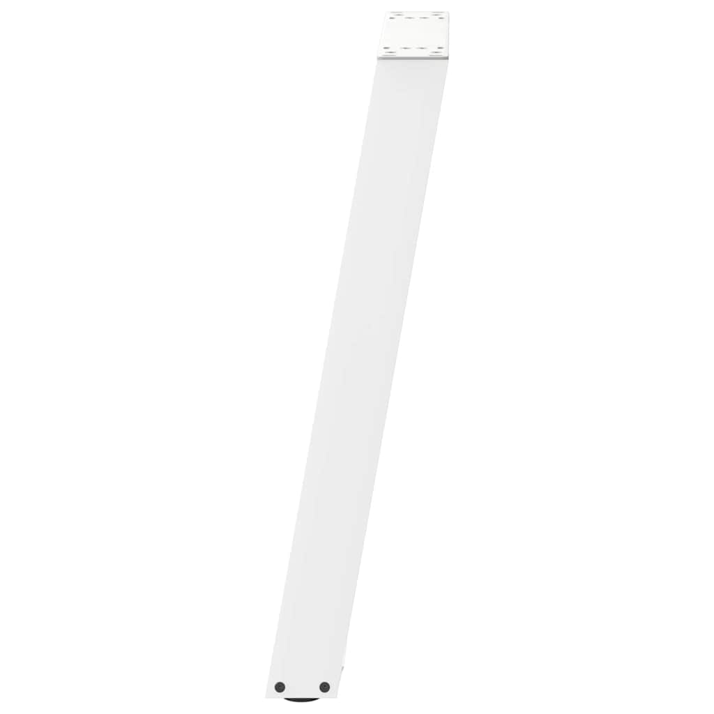 Pieds de table console en U, 2 pièces, blanc, 28 x (72-73) cm, acier - XIOS