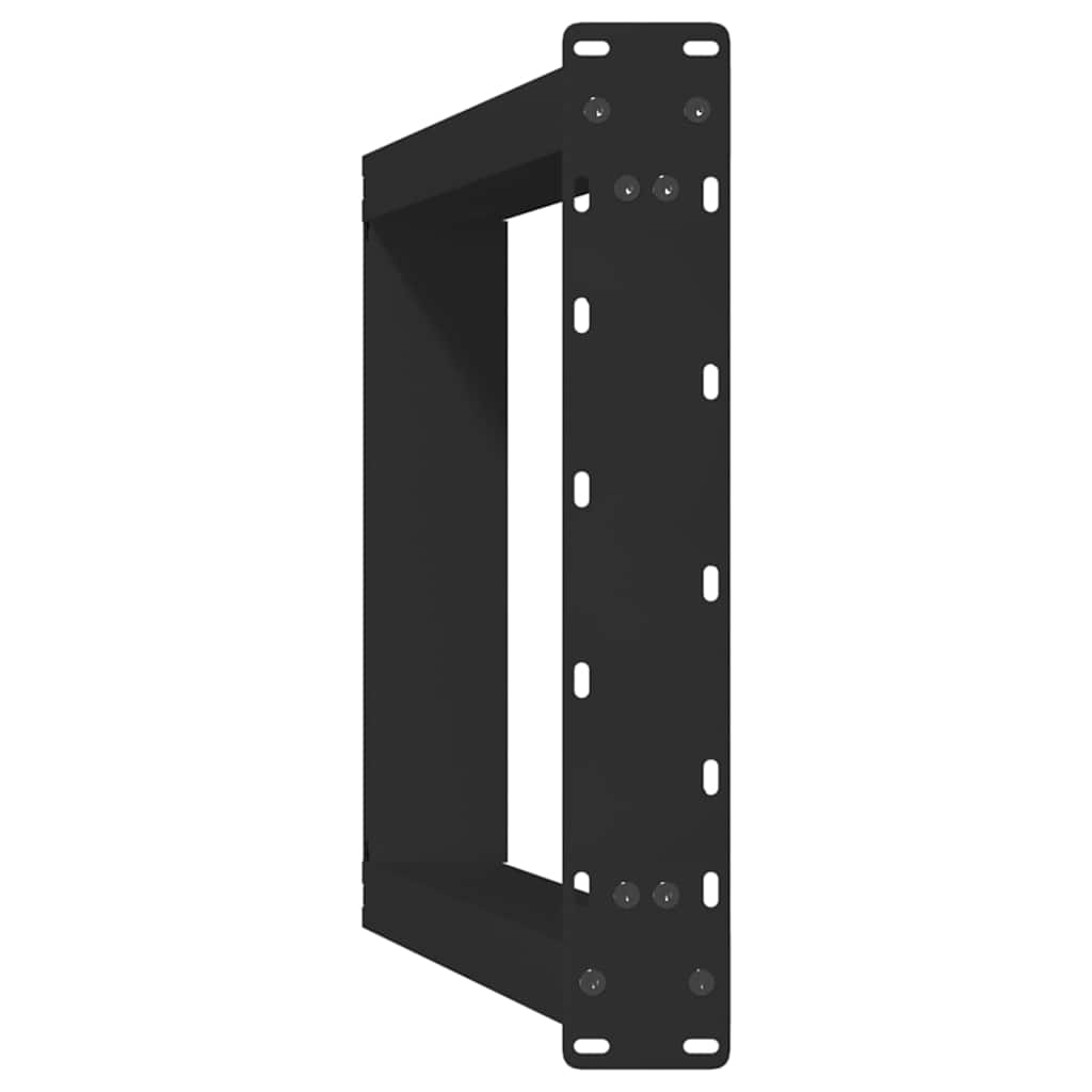 Pieds de table à manger en U 2 pièces Noir 50 x (72-73) cm Acier - XIOS