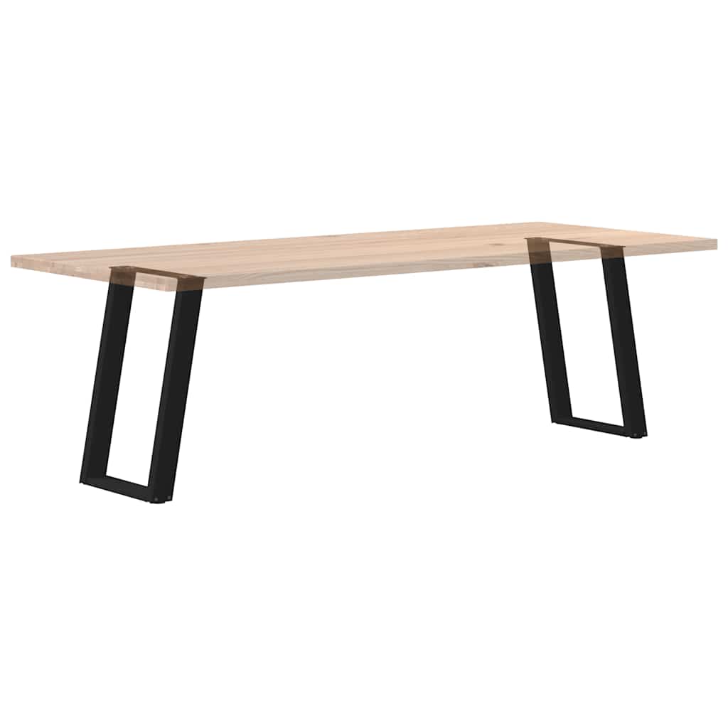 Pieds de table à manger en U 2 pièces Noir 50 x (72-73) cm Acier - XIOS